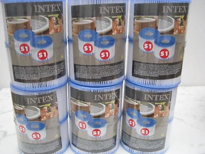 96 x  Filterkartusche (48x2 Stück) Spa S1 für Intex Whirlpool INTEX 29001 Filter - Bild 1 von 3