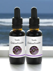 2er Pack 1,1 oz - 32 ml Yodo Detoxificado entgiftet Jod im Entstehen der Schilddrüse 2 oz + - Bild 1 von 1