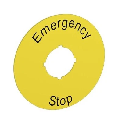 SK615546-2, ABB, N/P E-STOP, КРУГЛЫЙ, ЖЕЛТЫЙ - Изображение 1 из 2