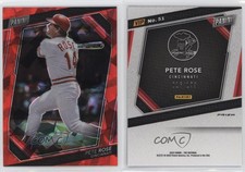 2023 Panini National Convention VIP Gold Pack Red Sparkle Prizm /199 Pete Rose