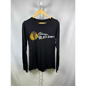 Blackhawks Collezione Archivio NUOVA Maglietta Girocollo Manica Lunga Donna Large - Foto 1 di 4
