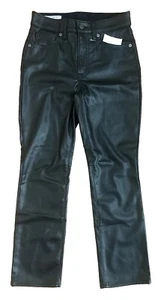 NWT $89.95 GAP Faux Leather Pants Black Size 26/ 2P - Picture 1 of 5