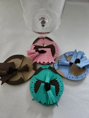 Coasters - Drink Wear Attachable Coasters - GOLF THEME!!!  - Wine Glass Coaster - Imagem 1 de 3