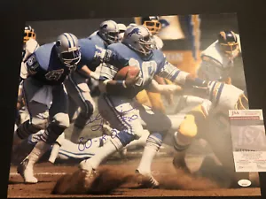 JSA BILLY SIMS “1980 R.O.Y.” AUTOGRAPHED 16x20 SIGNED LIONS PHOTO 397 - Picture 1 of 3