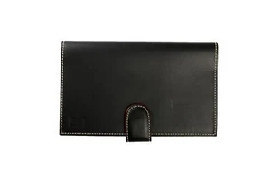 Scuderia Ferrari Black Leather Logo Print Business Card Holder Case - Picture 1 of 5