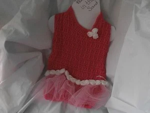 SUÉTER PERRO ROSA/TUL ROSA GANCHILLO EN PEQUEÑO O X/PEQUEÑO - Imagen 1 de 3