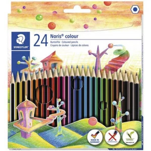 High Quality Staedtler Noris Coloured Pencils Assorted Colours Pack of 24 - Picture 1 of 1