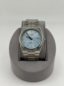Orologio Tissot PRX Powermatic 80 blu ghiaccio T137.407.11.351.00 nuovo + scatola - Foto 1 di 5