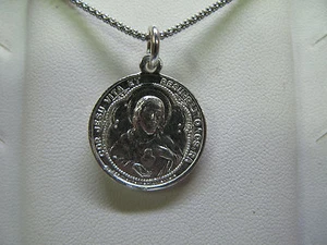 COLLANA ARGENTO CON MEDAGLIA CUORE DI NOSTRO SIGNORE - Foto 1 di 1