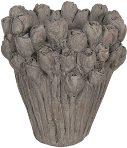 Blumentopf Ø 23x25 cm grau 6TE0357 - Bild 1 von 2