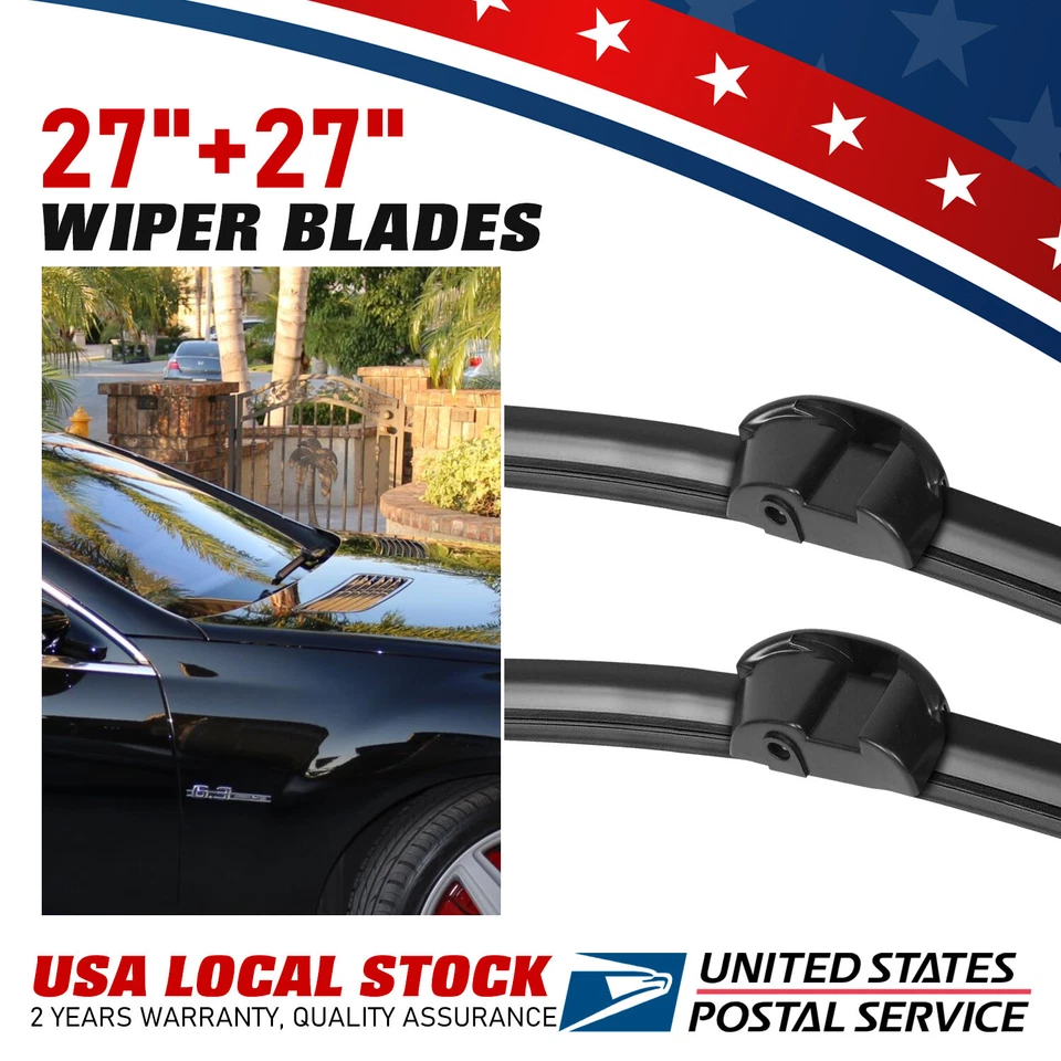 All-Season Windshield Wiper Blades 27" 27" For 2001-2012 Mercedes-Benz CL550/600 - Image 1 of 4