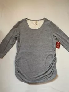 Neu mit Etikett Faded Glory Spitzeneinsatz grau seitlich eingenutzt Tunika Top XXL 2XL 18 20 - Bild 1 von 6