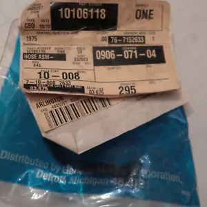 1990 1991 1992 1993 1994 1995 Corvette ZR-1 MAP Sensor Hose NOS GM 10106118 - Bild 1 von 2