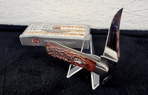 Case XX 2014 Barehead Russlock Jigged Rosewood Pocket Knife 01056 USA - Picture 1 of 6