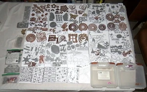 Cutting Die Collection Mounted on 31 ArtBin Magnetic Sheets in Two Cases - Picture 1 of 9