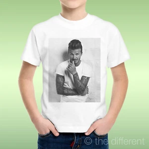 T-Shirt Bambino Ragazzo Sexy David Beckham Top Player  Idea Regalo - Bild 1 von 1