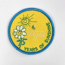 Vintage Tejas Girl Scout 75 Years of Sunshine Circular Patch Flower Sun Bee