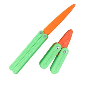 3D Printing Fidget Knife- Carrot Design Plastic Fidget Toy Stress Relief Toy - Picture 1 of 14