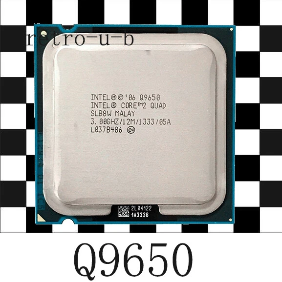 Intel Core 2 Quad Q9650 3GHz/12M/1333 Quad Core LGA 775 CPU Processor - Image 1 of 1