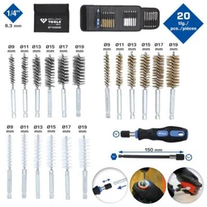 BRILLANTET TOOLS BT103000 Juego de Cepillos Limpieza, 20 piezas - Imagen 1 de 10
