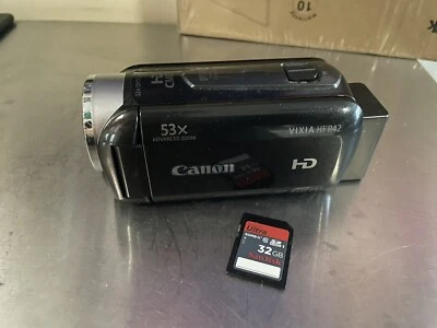 Canon VIXIA HF R42 HD Camcorder – 32GB Built-in– 53x Zoom Wi-Fi | 32GB SD Card - Image 1 of 4