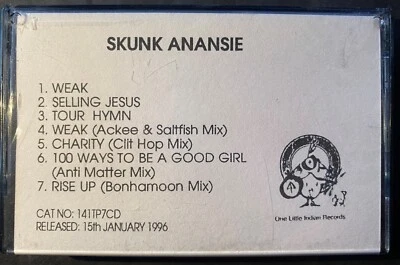 Skunk Anansie Weak rare promo cassette 1996 One Little Indian Skin rock tape - Image 1 of 3