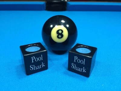 CHALK BOX, INC. NEW ( 2) Billiard Pool Cue Chalk Box Holder "Pool Shark"