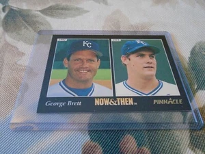 1993 Pinnacle Baseball # 294 GEORGE BRETT KANSAS CITY ROYALS NOW AND THEN - Picture 1 of 2