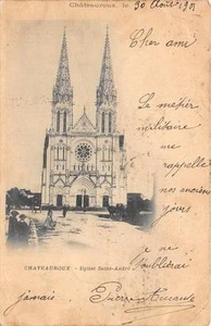 CPA 36 CHATEAUROUX KIRCHE ST ANDRE (Rücken ungeteilt) - Bild 1 von 1