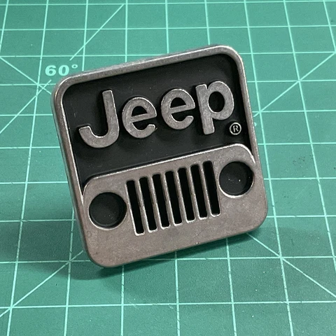 Jeep Drawer Cabinet Knob Pulls Brushed Metal with Black Background - One Cover