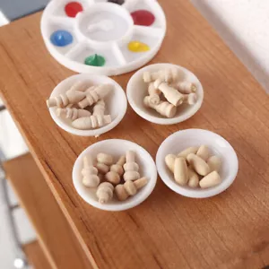 30PC 1/12 Scale Dollhouse Miniatures Accessories Vintage Table Cabinet Legs Lot - Picture 1 of 20