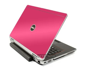 HOT PINK Vinyl Lid Skin Cover Decal fits Dell Latitude E6520 E6530 Laptop - Picture 1 of 1