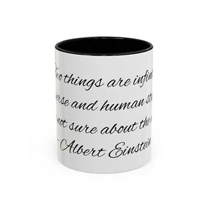 Einstein Quote Accent Coffee Mug - Inspirational Gift for Coffee Lovers, [...] - Picture 1 of 13