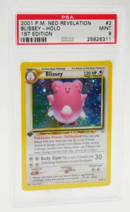 Blissey Holo Pokemon Karte | 1st Edition Neo Revelation 2/64 | MINT PSA 9 - Bild 1 von 5