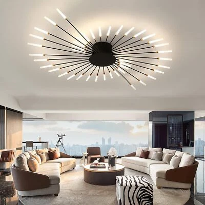 Wohnzimmer Deckenlampe Schwarz,Modern Design LED Deckenleuchte Für Schlafzimmer - Bild 1 von 4