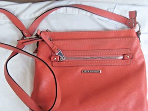 Dana Buchman  Crossbody Adjustable Shoulder Strap Preowned deep coral - Picture 1 of 12
