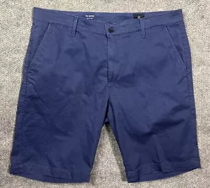 AG Adriano Goldschmied Griffin Geo Print Blue Relaxed Stretch Shorts 38 - Picture 1 of 8
