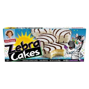 Kleine Debbie Zebra Kuchen, 10 doppelt verpackte Kuchen, 13,0 Unzen Box - Bild 1 von 5