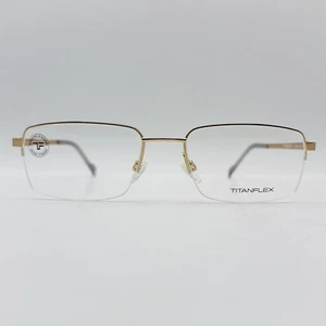 Eschenbach Brille Herren Damen eckig gold Halbrand TITANFLEX 820920 NEU - Bild 1 von 11