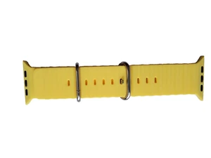 Silicone Apple Watch Band Yellow Size 49mm Width 23mm - Picture 1 of 5