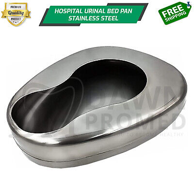 Urinals Bedpans Heavy Duty Stainless Steel Hospital Bed Pan For Medical & Home • 33.88€