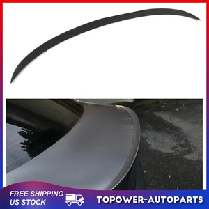 Fits 2006-2011 BMW E90 3-Series Sedan 4-Dr ABS Matte Black Trunk Spoiler Lip - Picture 1 of 9