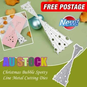 Christmas Bubble Spotty Line Metal Cutting Dies Scrapbooking Stencils Craft TO - Picture 1 of 9