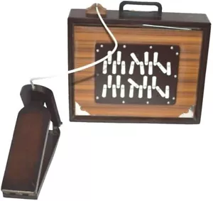 SUPERFEINE QUALITÄT - TEAKHOLZ - GROSSE GRÖSSE (16" X 12" X 3") SHRUTI BOX 440hz - Bild 1 von 4