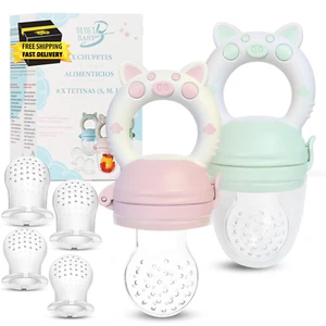 - Baby Fruit Feeder Pacifier - Bpa-Free Silicone Baby Food Feeder for Self-Feedi - Picture 1 of 7