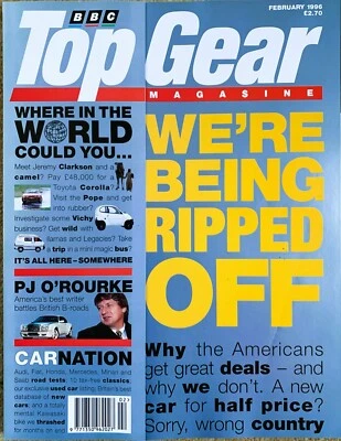 TOP GEAR MAGAZINE FEB-1996- Lister Storm, Saab 900 Turbo, Fiat Bravo, Audi A4 V6 - Image 1 of 4