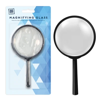PROTECH POWERFUL MAGNIFYING GLASS 95MM LARGE MAGNIFIER READING GLASS LENS HANDHELD UK