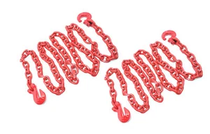 Zestaw oszczędnościowy łańcucha leśnego 2m i 3m kwadratowy 8mm i 10mm z hakiem zawiesiowym i równoległym - Zdjęcie 1 z 3