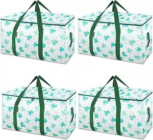 4-Pack Oversized Moving Bags with Reinforced Handles, Heavy-Duty Storage Tote fo - Picture 1 of 12