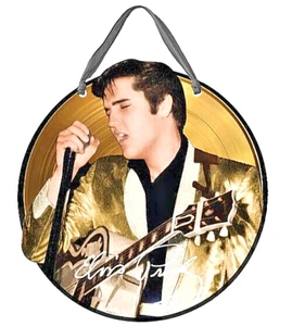 Elvis Presley 15" Wooden Door/Wall Hanging Plaque LARGE 15-inch Dia.  NEW in Box - Picture 1 of 1